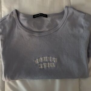 Brandy Melville Sky Blue Newport Beach Top